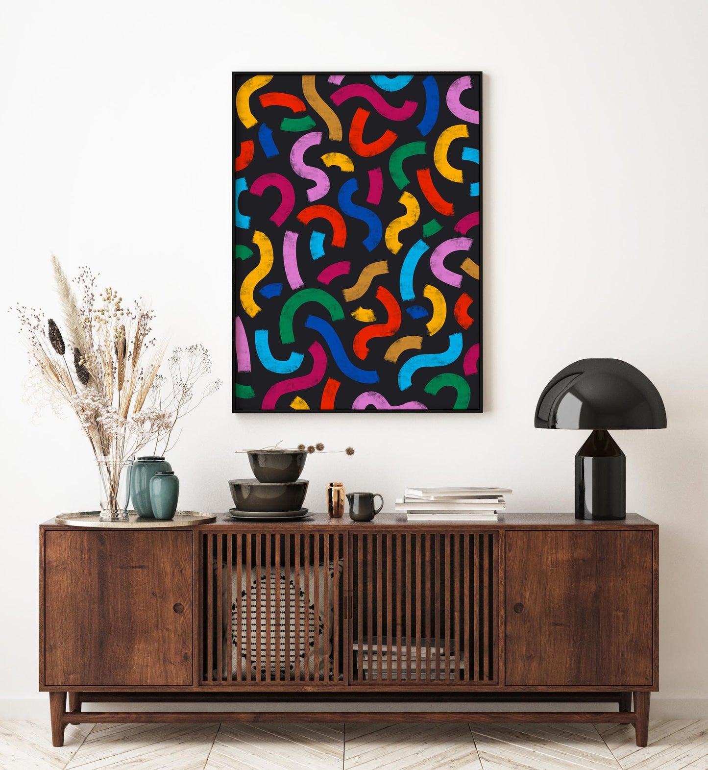 Cool Vintage Abstract 80s Art Print