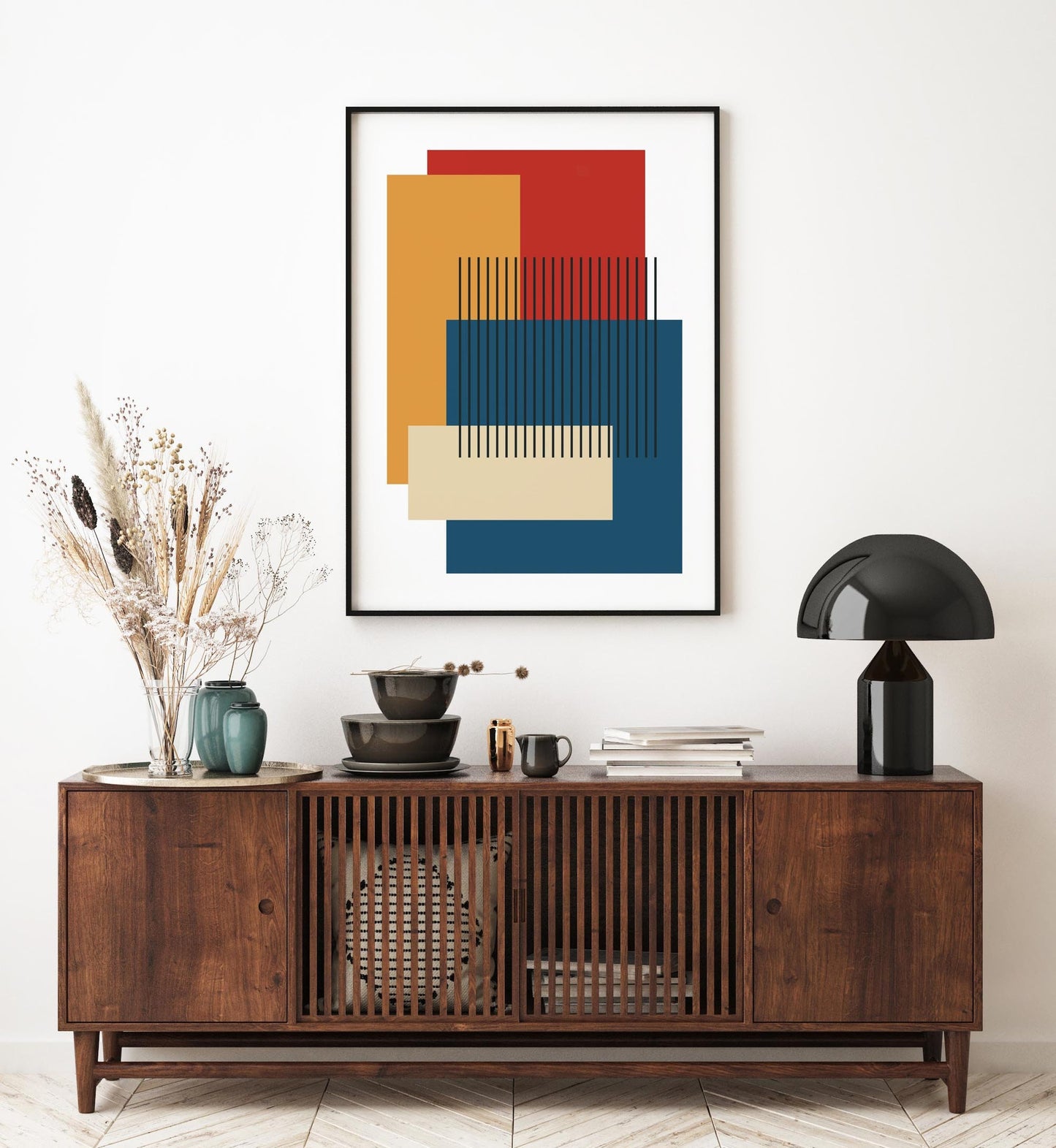 Set of 3 Bold and Colorful Abstract Art Prints