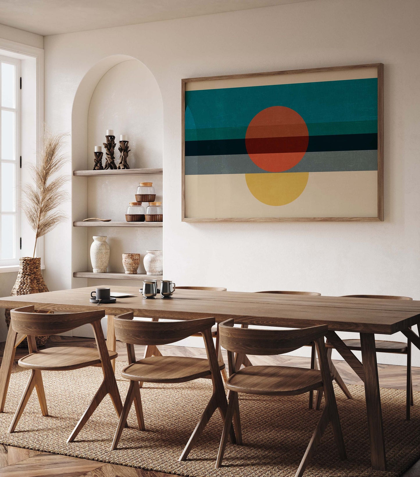 Original Retro Abstract Wall Art Print