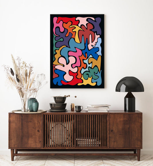 Bold Abstract Shapes Wall Art Print
