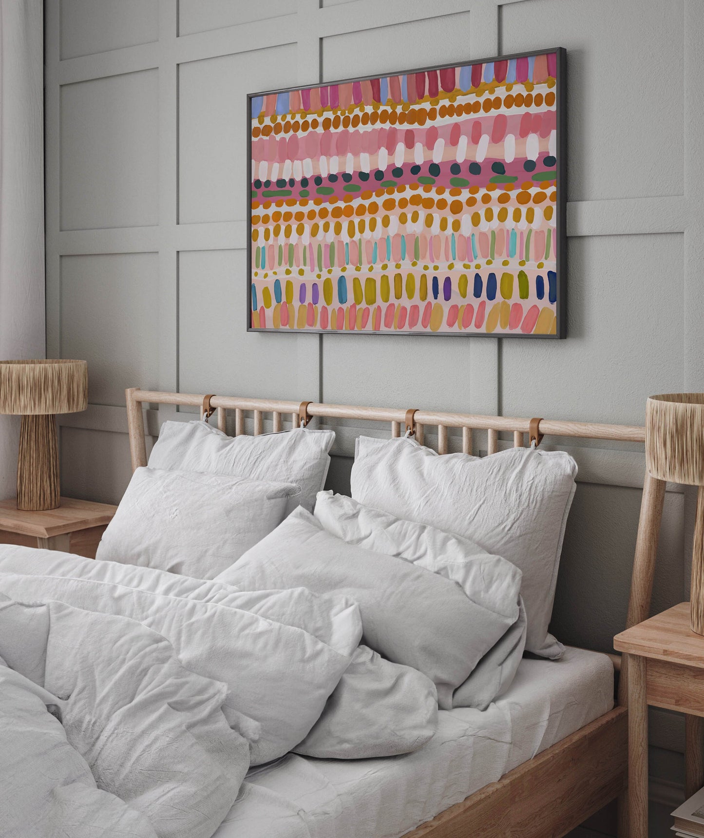 Large Colorful Modern Abstract Painting Art Print