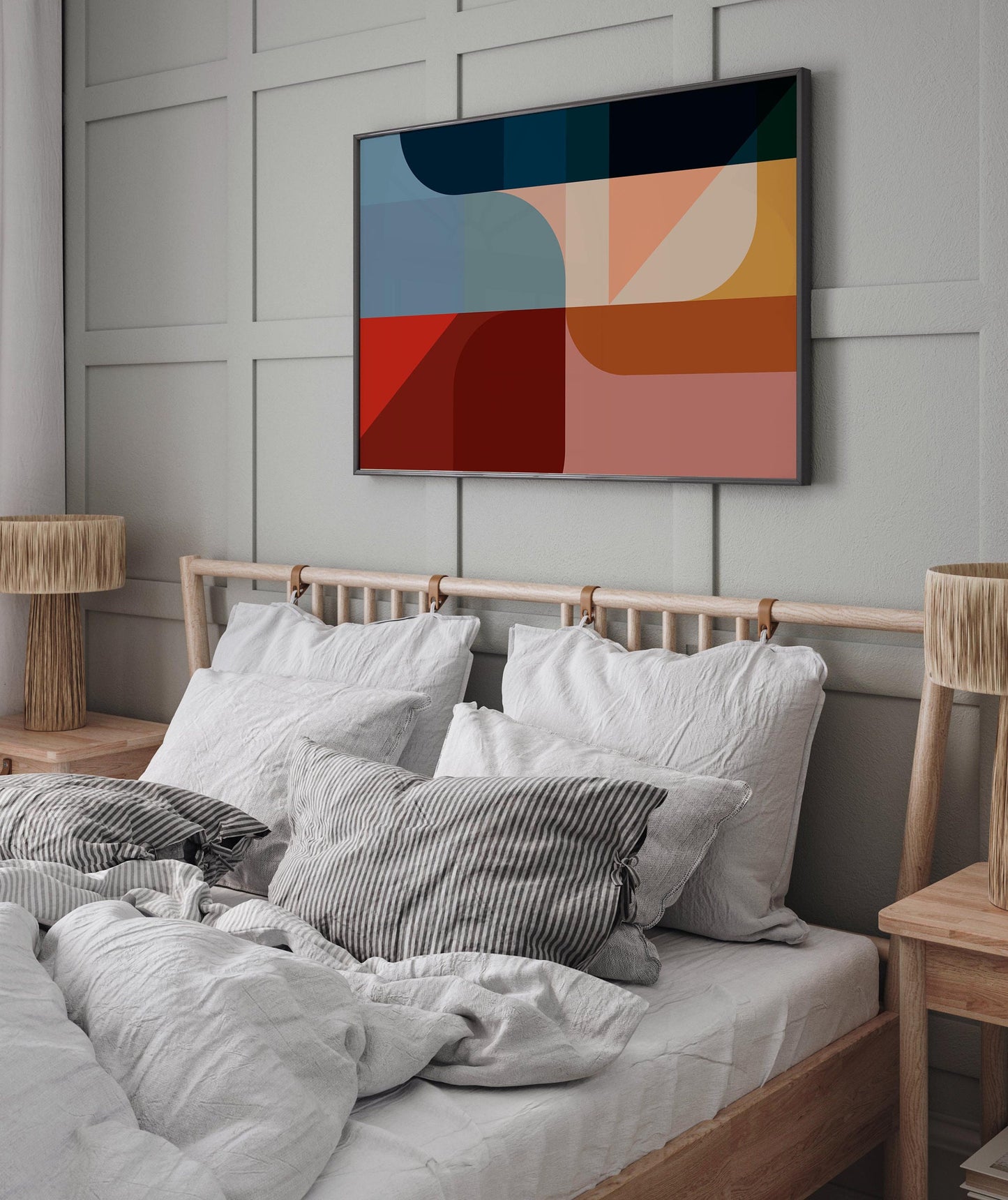 Fun Modern Colorful Abstract Wall Art Print