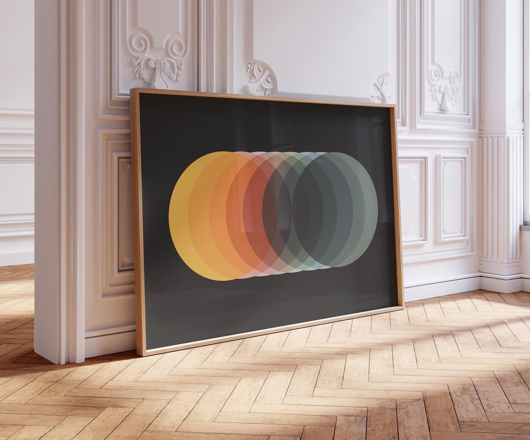 Funky Bold and Colorful Abstract Wall Art Print