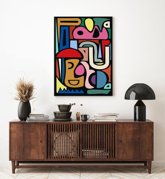 Colorful Modern Abstract Art Print