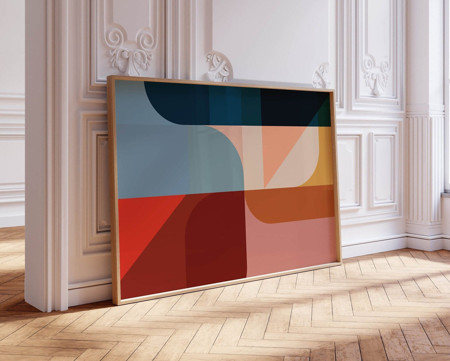 Fun Modern Colorful Abstract Wall Art Print