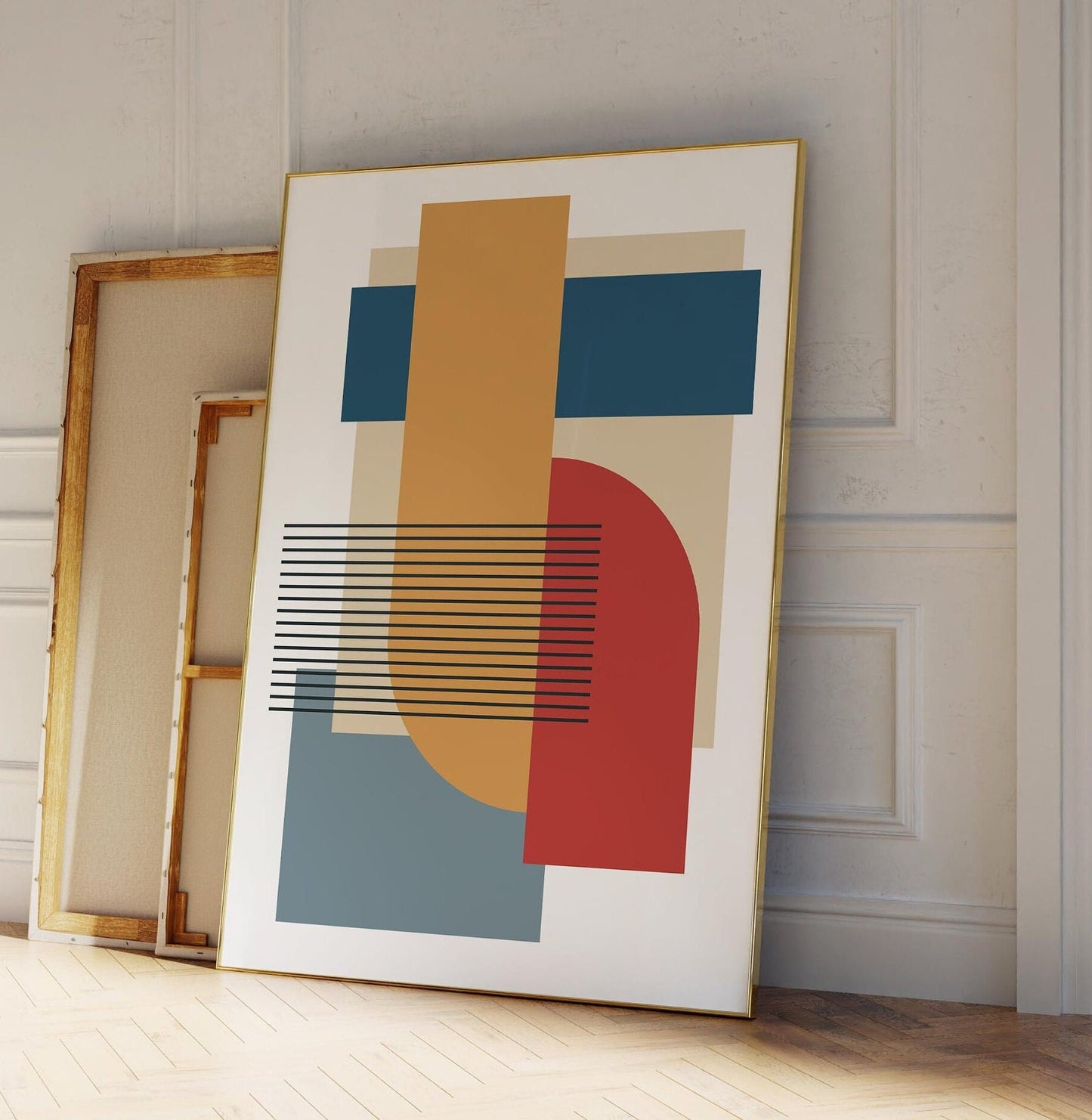Set of 3 Bold and Colorful Abstract Art Prints