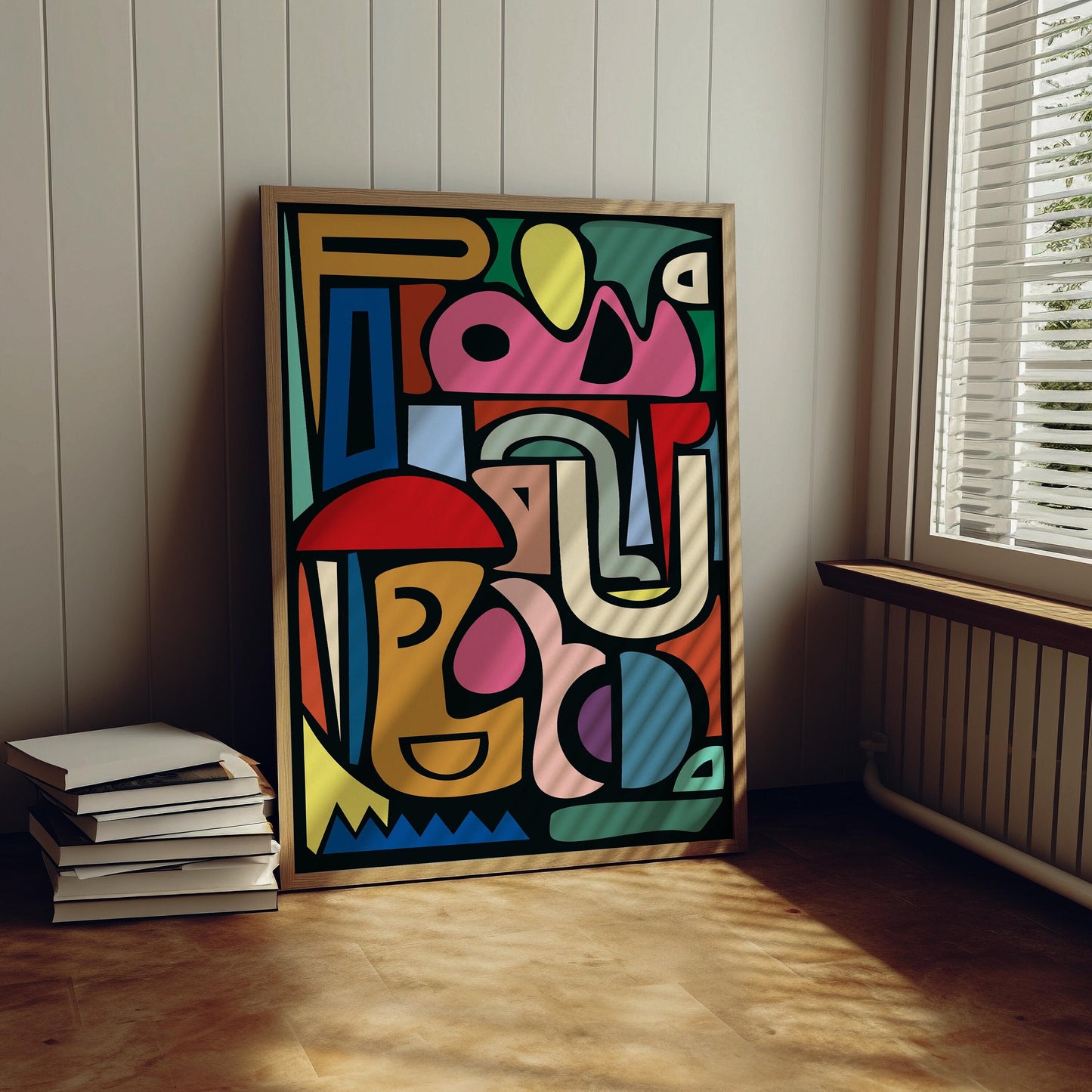 Colorful Modern Abstract Art Print