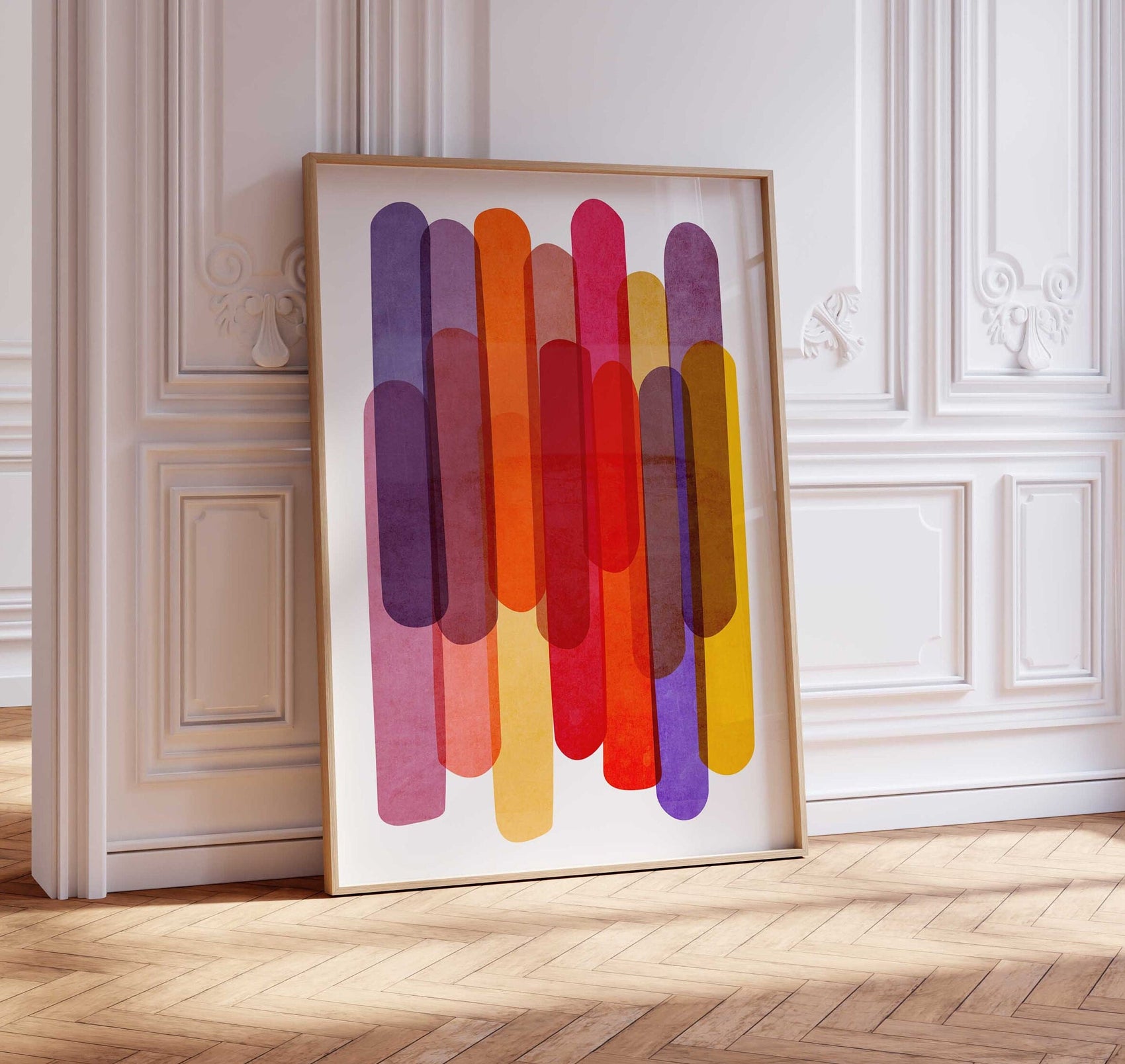 Fun Colorful Abstract Wall Art Print