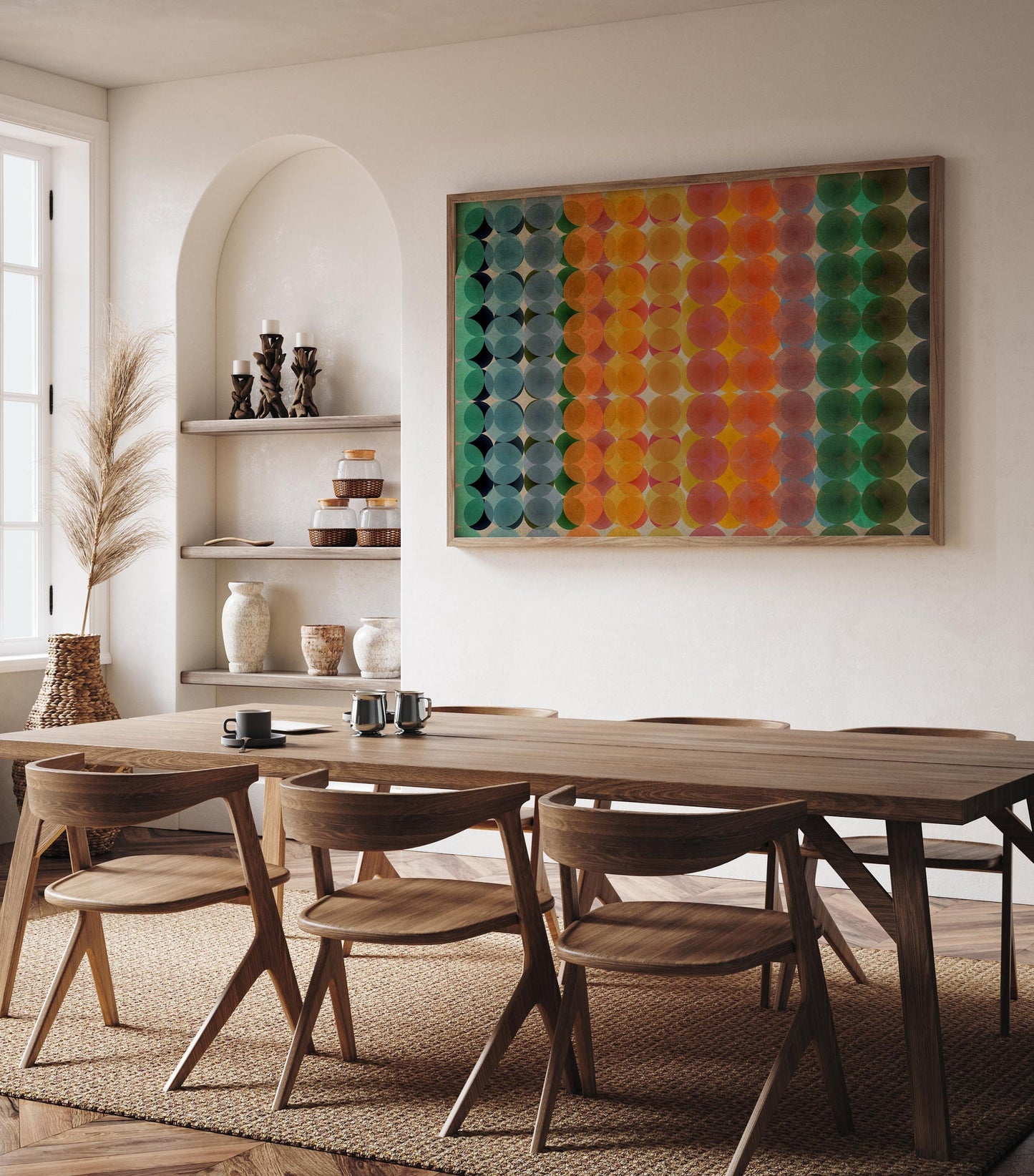 Large Cool Abstract Colorful Wall Art Print