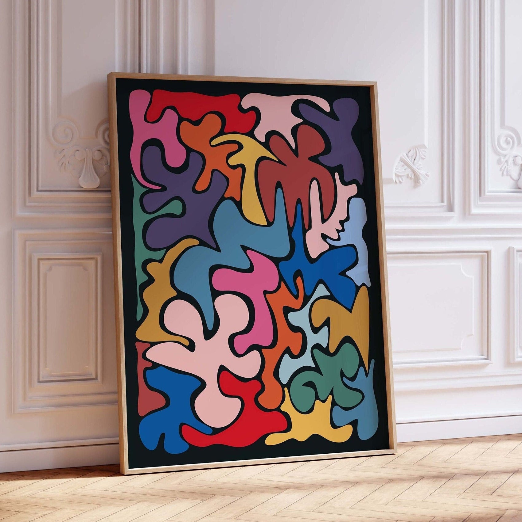 Bold Abstract Shapes Wall Art Print