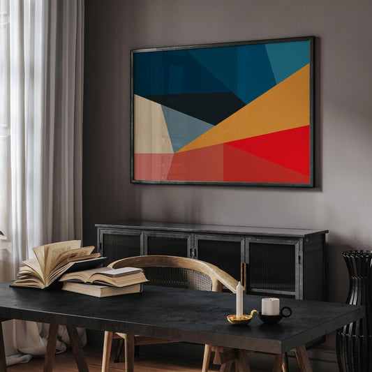 Large Modern Colorful Abstract Art Print