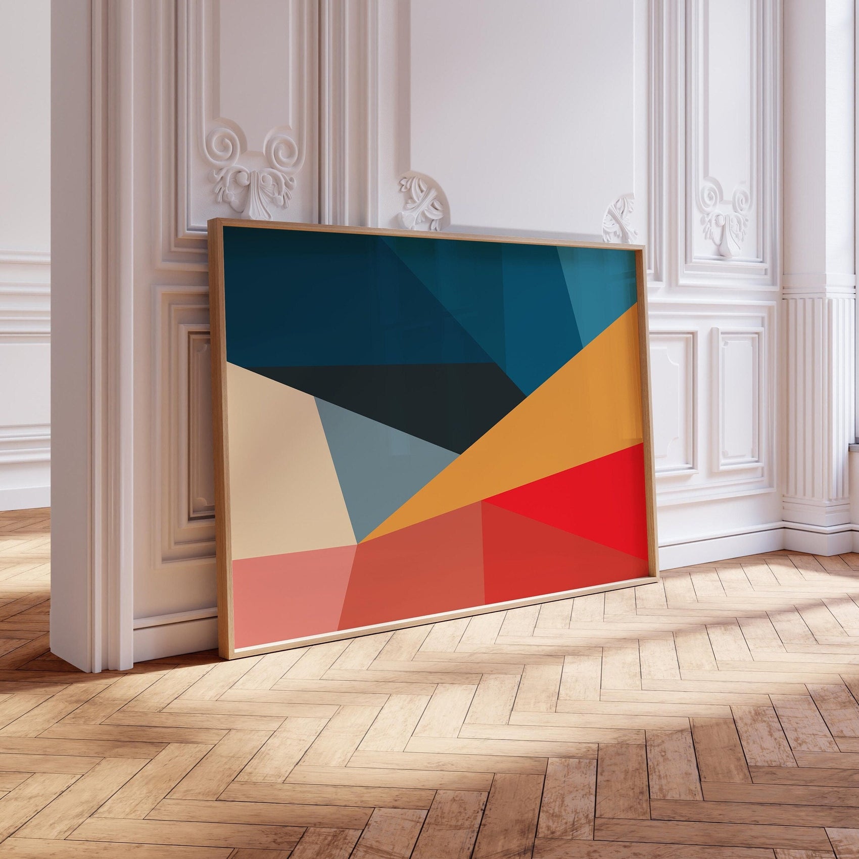Large Modern Colorful Abstract Art Print
