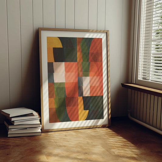 Large Colorful Abstract Wall Art Print