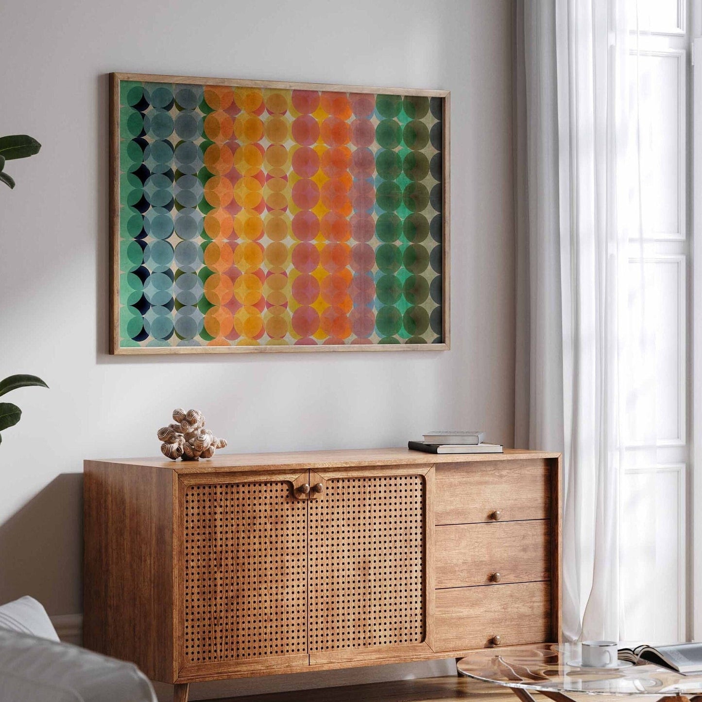 Large Cool Abstract Colorful Wall Art Print