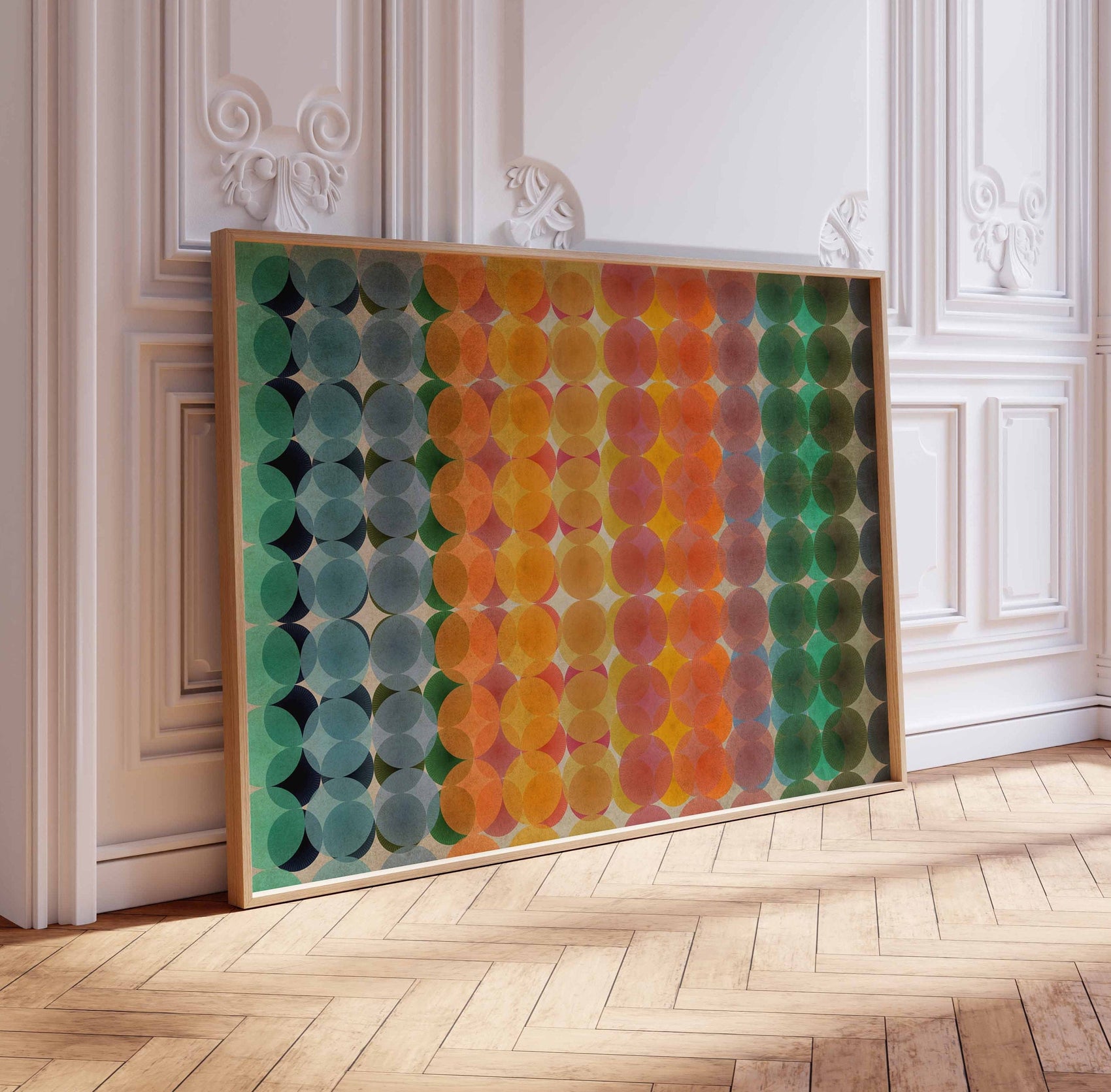 Large Cool Abstract Colorful Wall Art Print