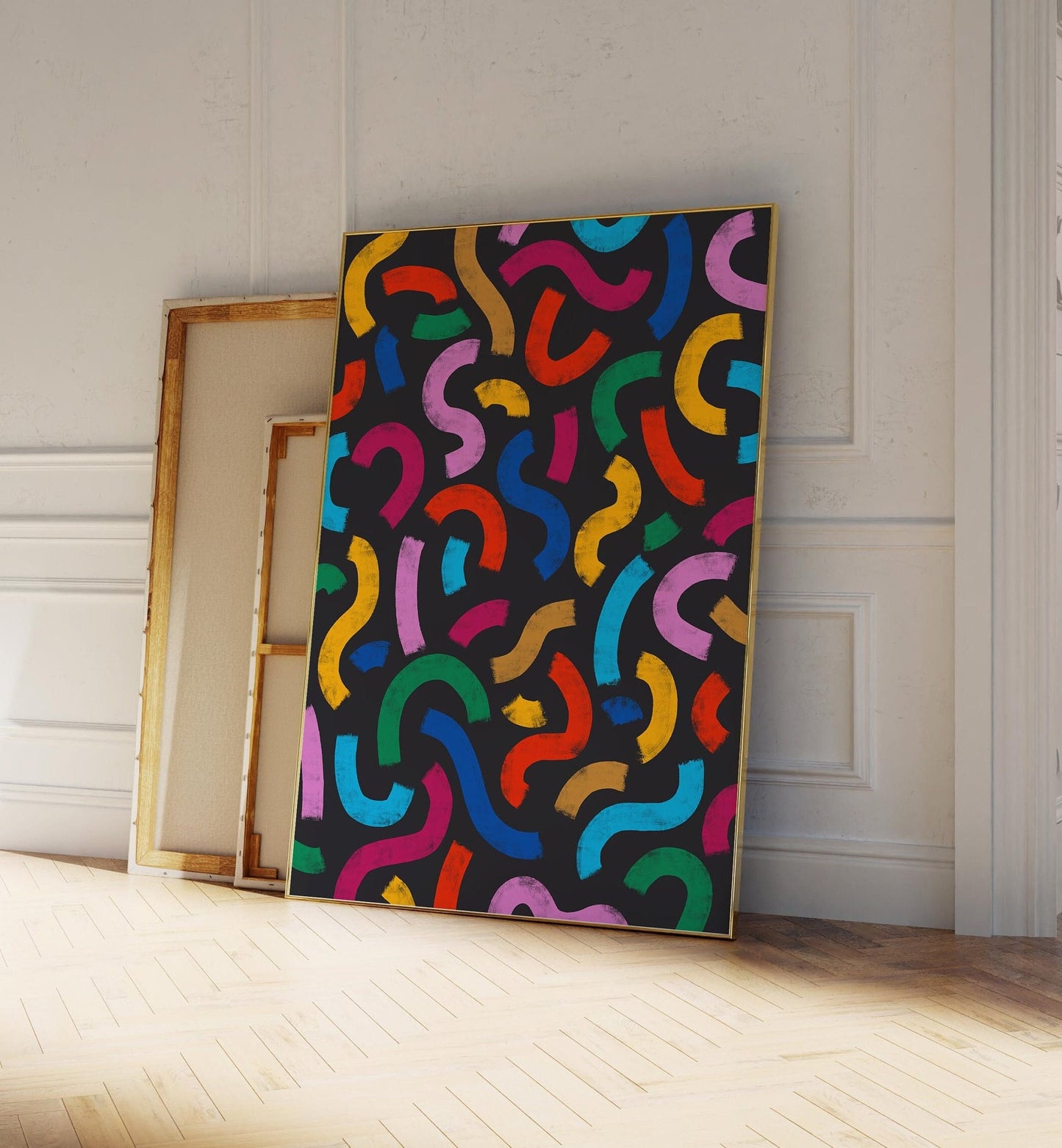 Cool Vintage Abstract 80s Art Print