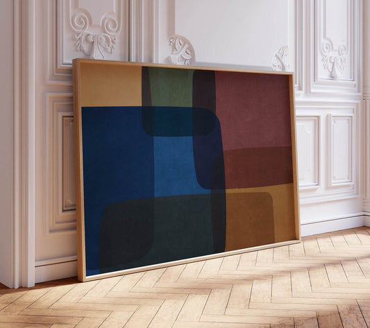 Bold Colorful Abstract Art Modern Print