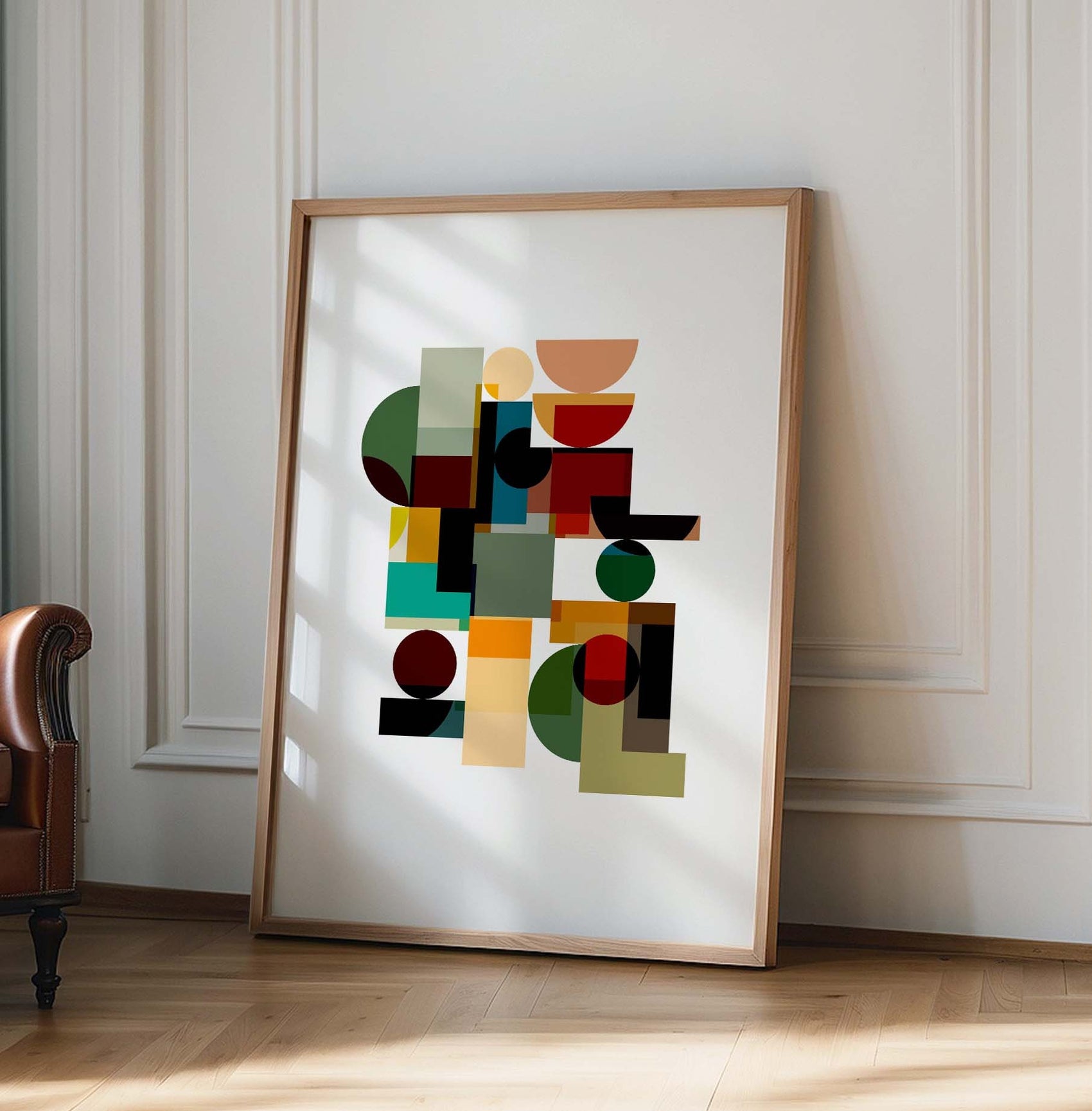 Colorful Modern Abstract Shapes Art Print