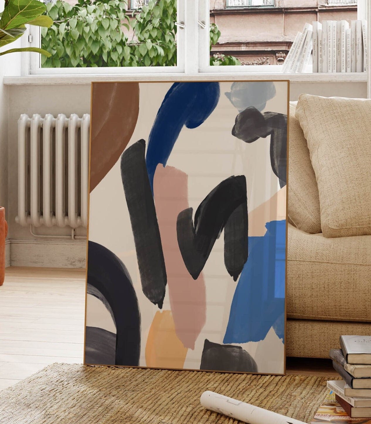 Set of 2 Fun Graffiti Abstract Wall Art Prints
