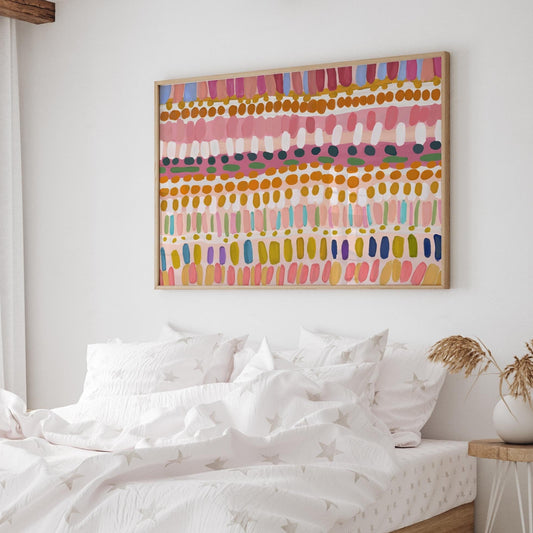 Large Colorful Modern Abstract Painting Art Print