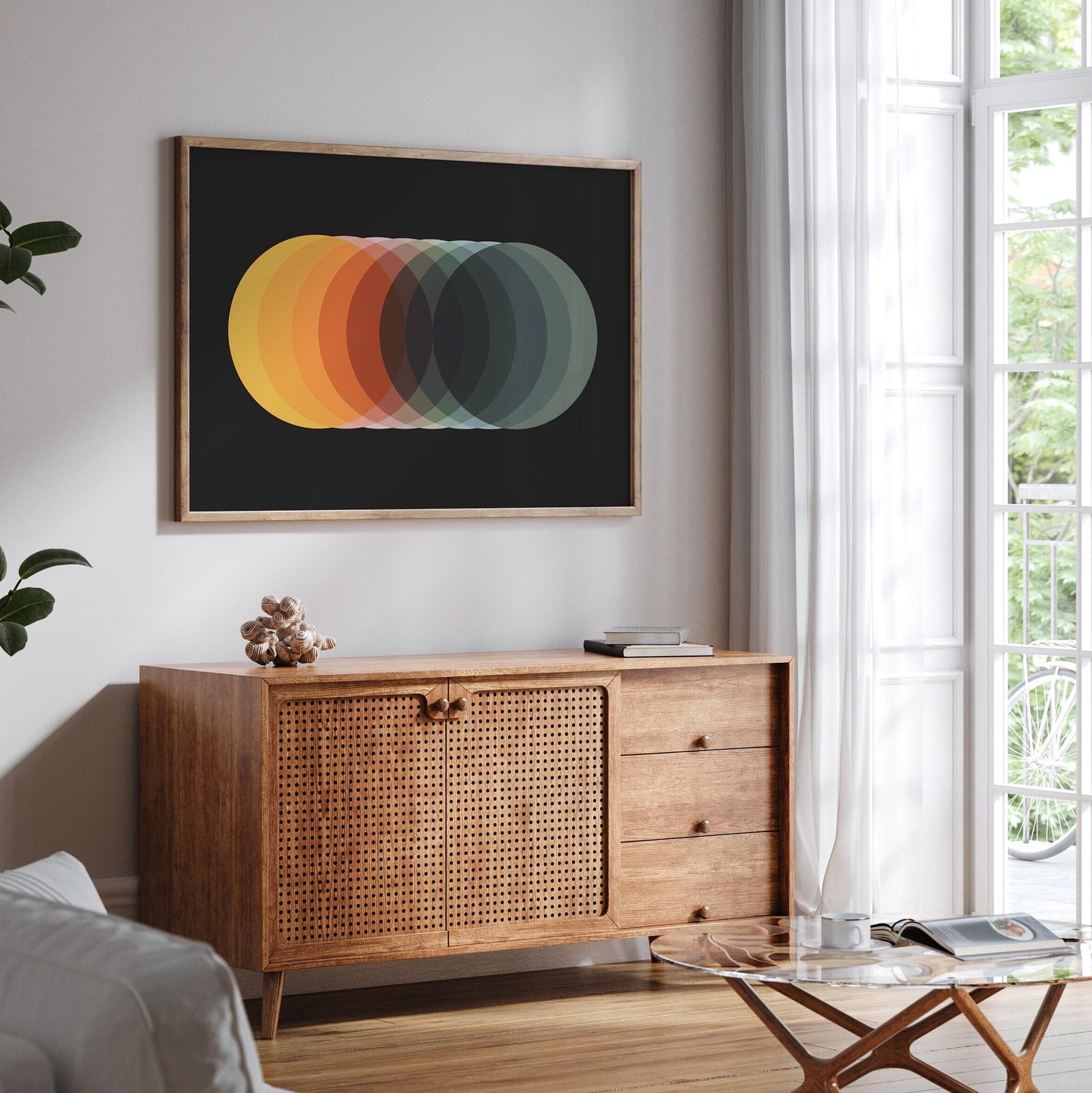 Funky Bold and Colorful Abstract Wall Art Print