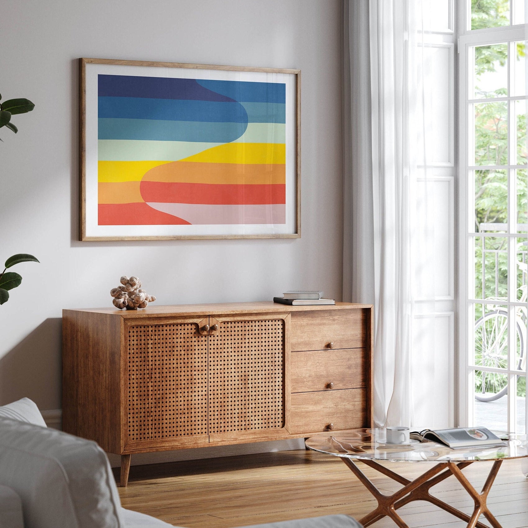Cool Modern Colorful Abstract Art Print