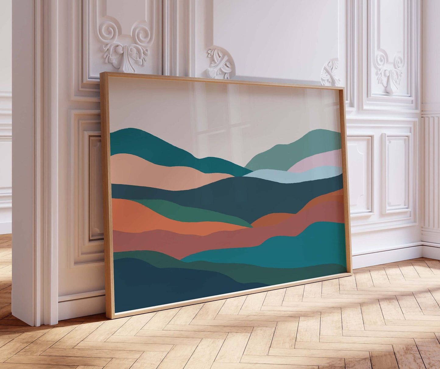 Earth Tones Abstract Landscape Art Print