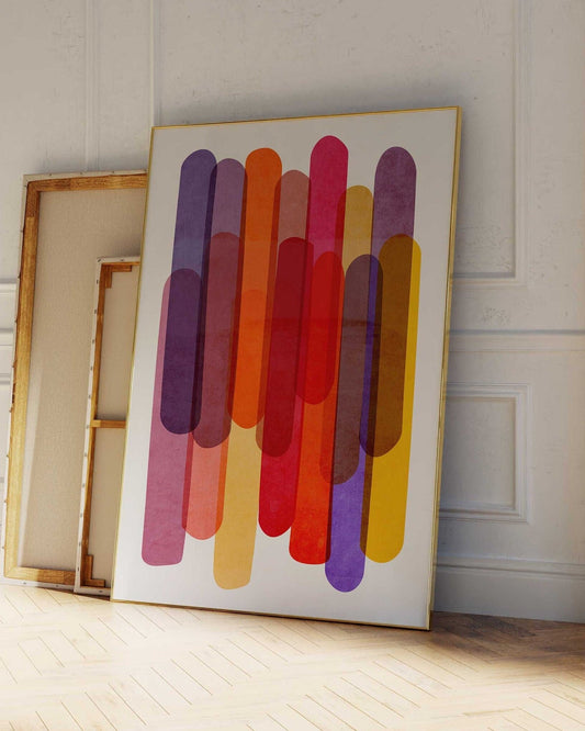 Fun Colorful Abstract Wall Art Print