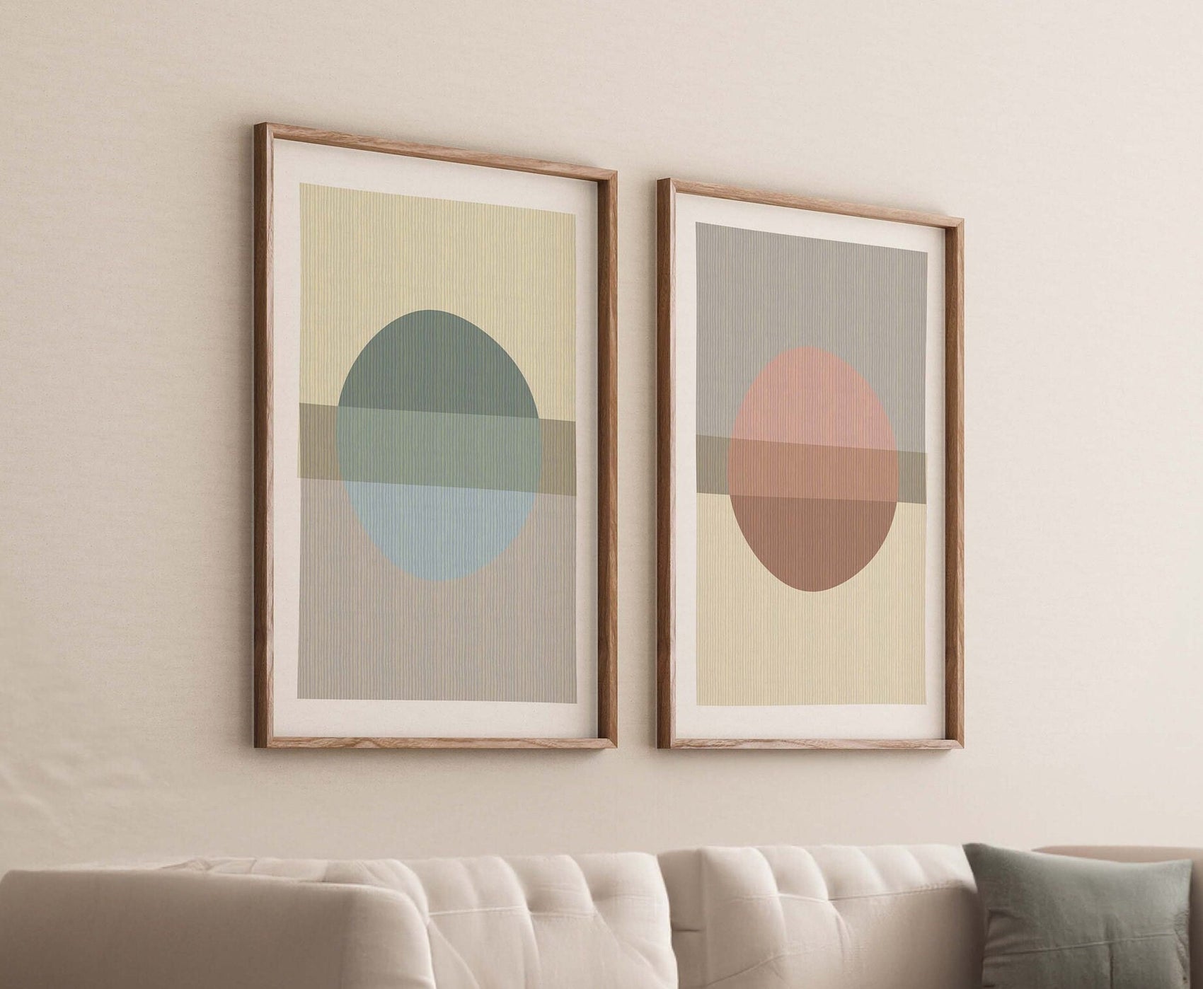 Set of 2 Cute Boho Pastel Prints