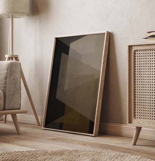 Earth Tones Textured Abstract Wall Art Print