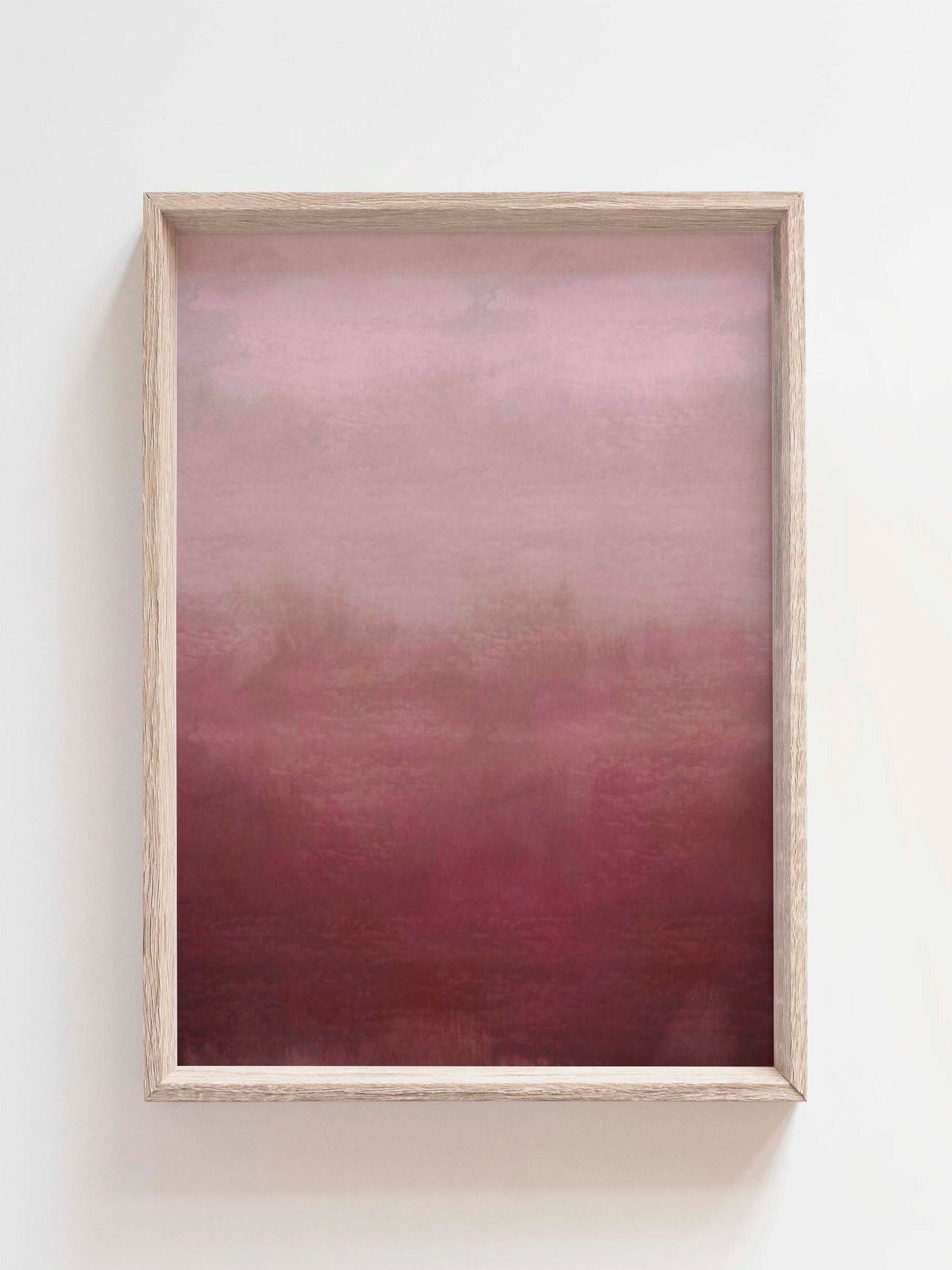 Blush Pink Minimalist Watercolor Art Print
