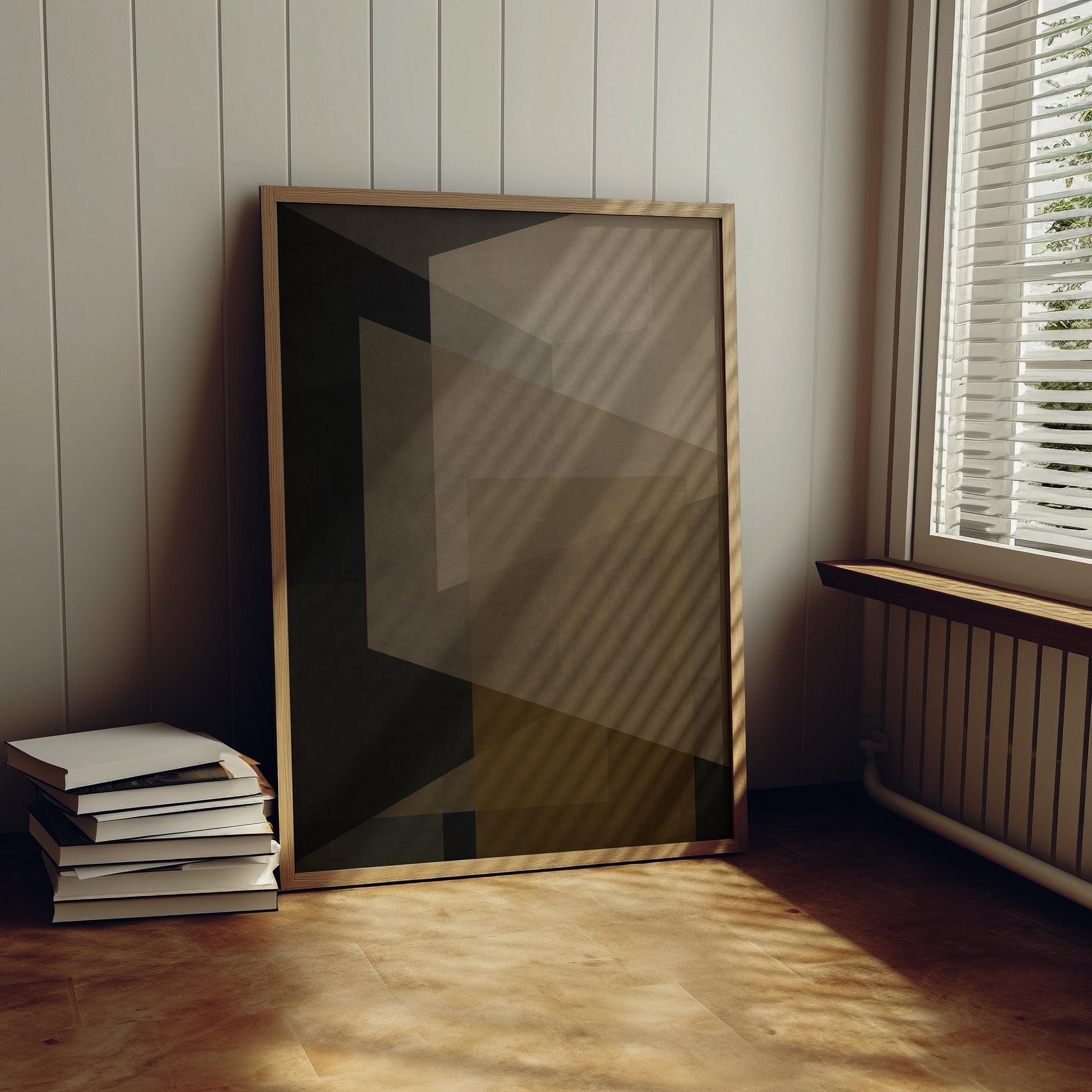 Earth Tones Textured Abstract Wall Art Print