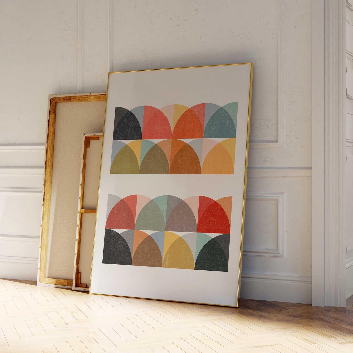 Fun Colorful Mid Century Poster Print
