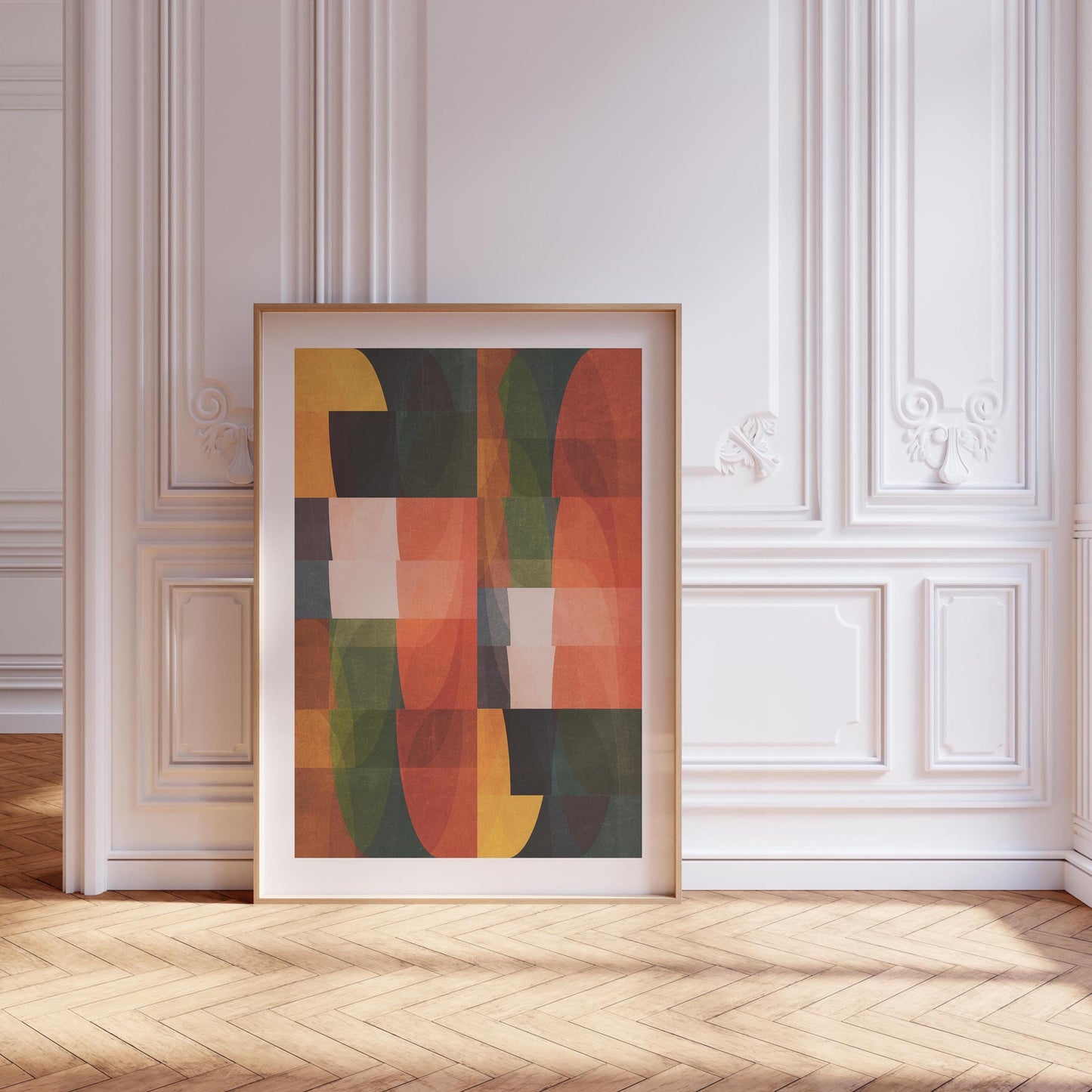 Large Colorful Abstract Wall Art Print