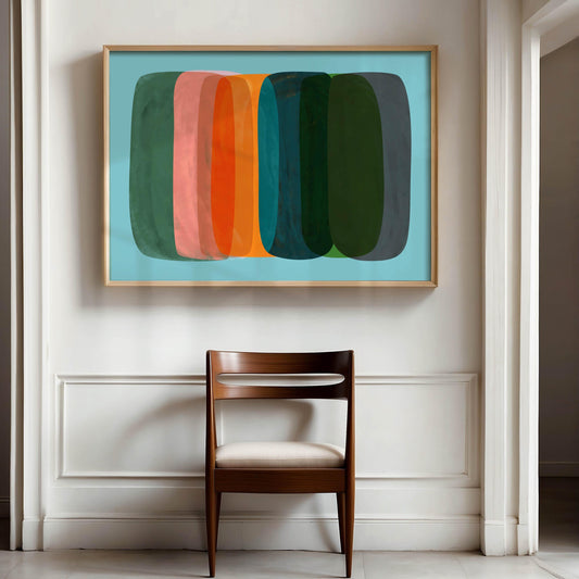 Bright Abstract Colorful Painting Art Print