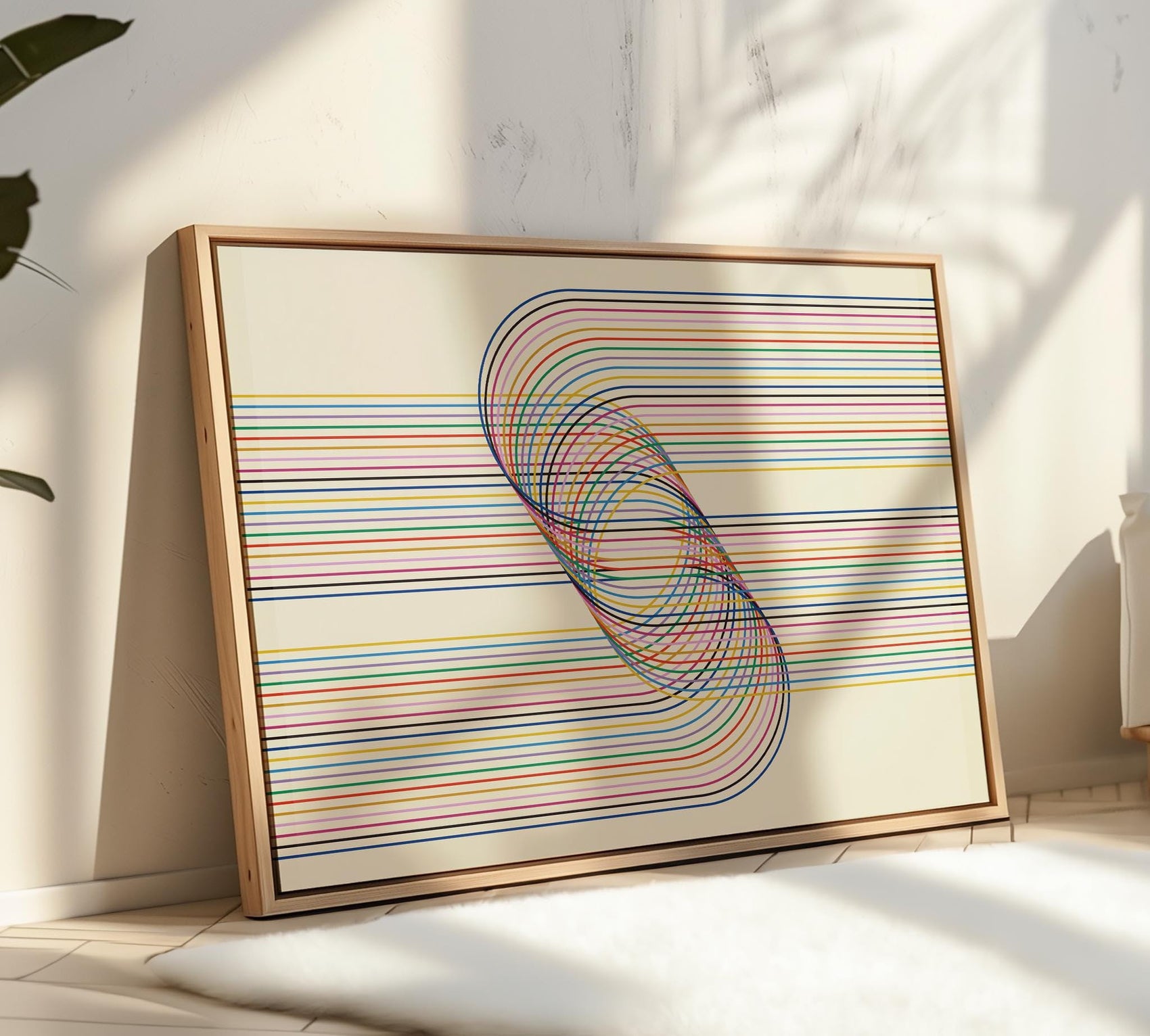 Modern Boho Geometric Line Art Print
