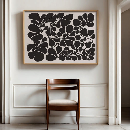 Boho Abstract Botanical Art Print