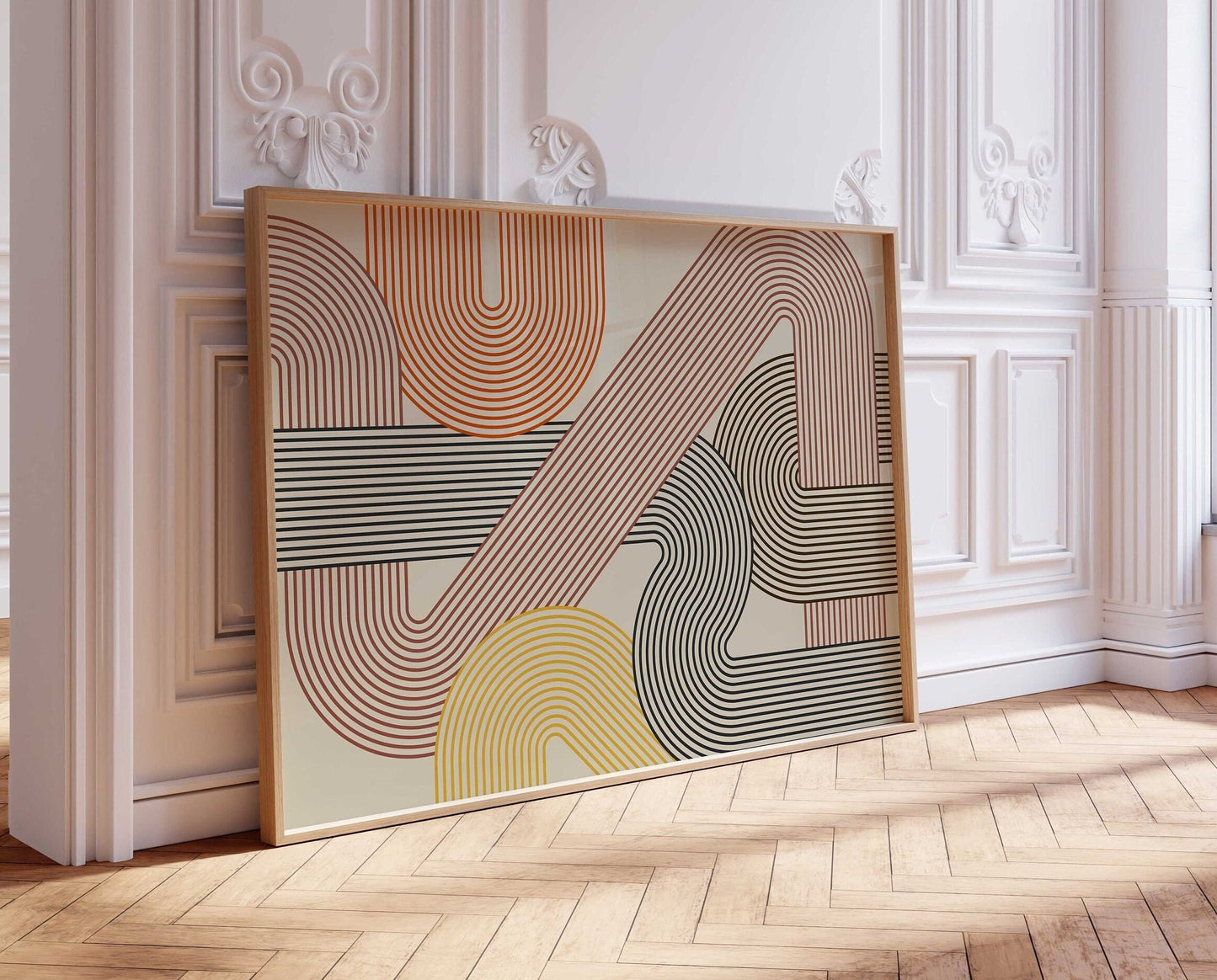 Colorful Abstract Geometric Modern Art Print