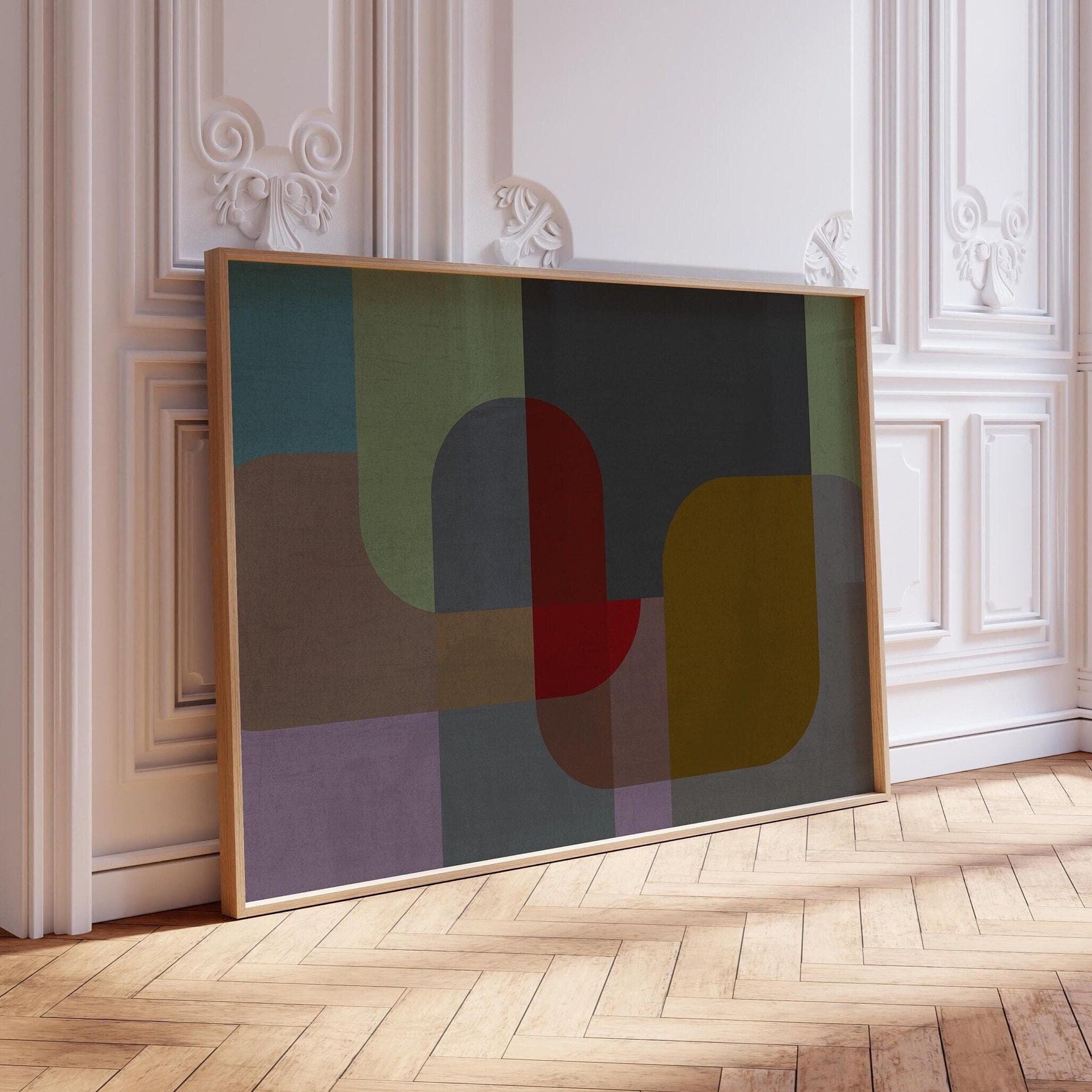 Colorful Abstract Wall Art Print, in Warm Colors