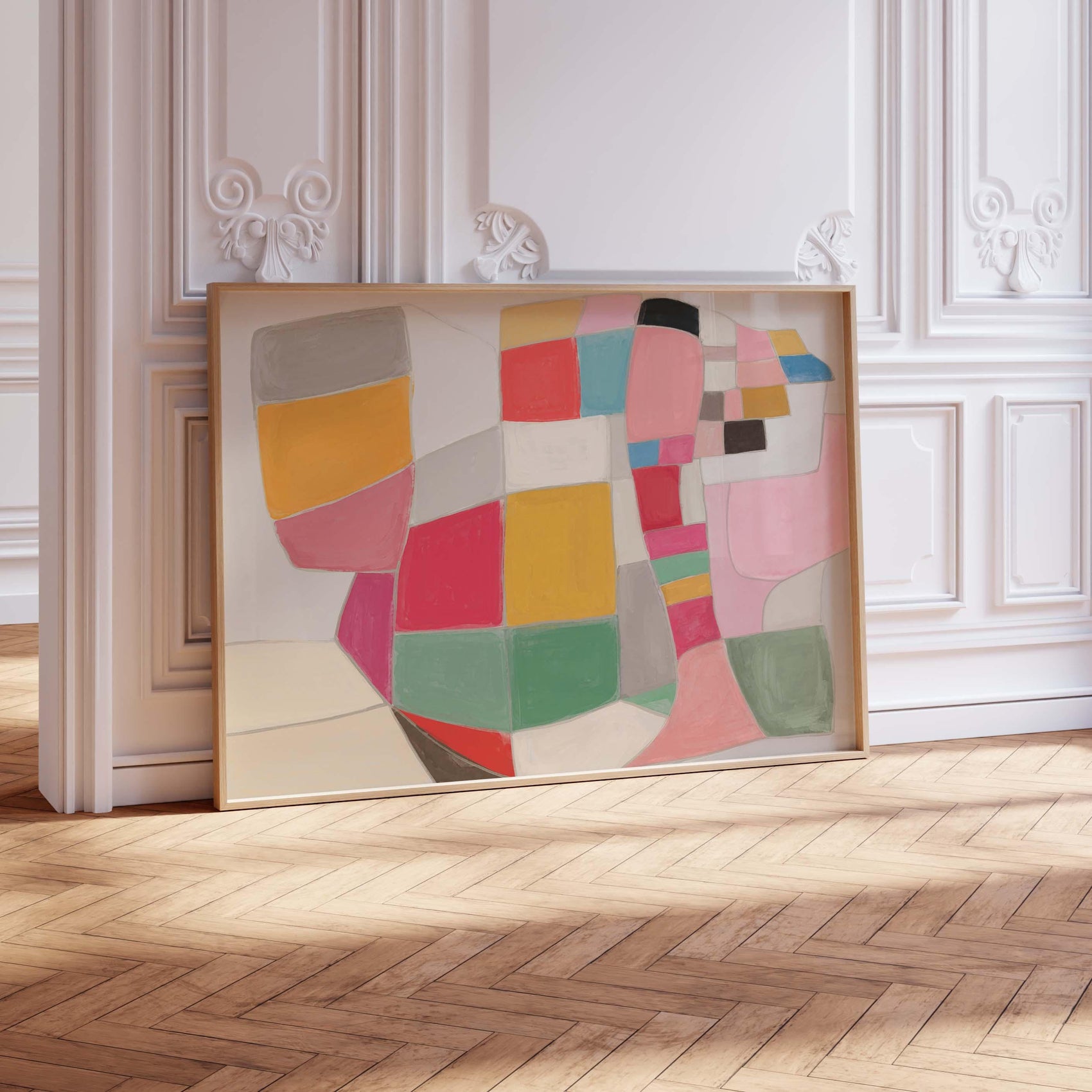 Colorful Modern Abstract Art Painting Print