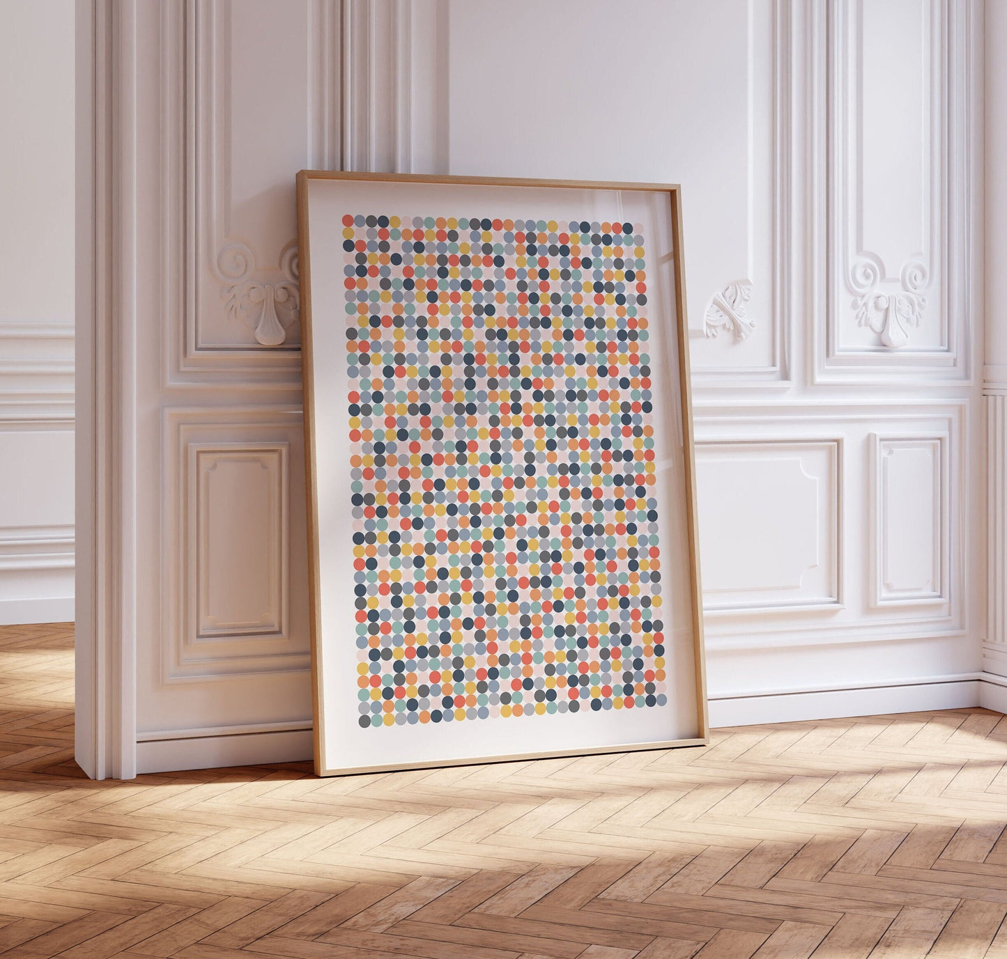 Cute Polka Dot Abstract Art Print