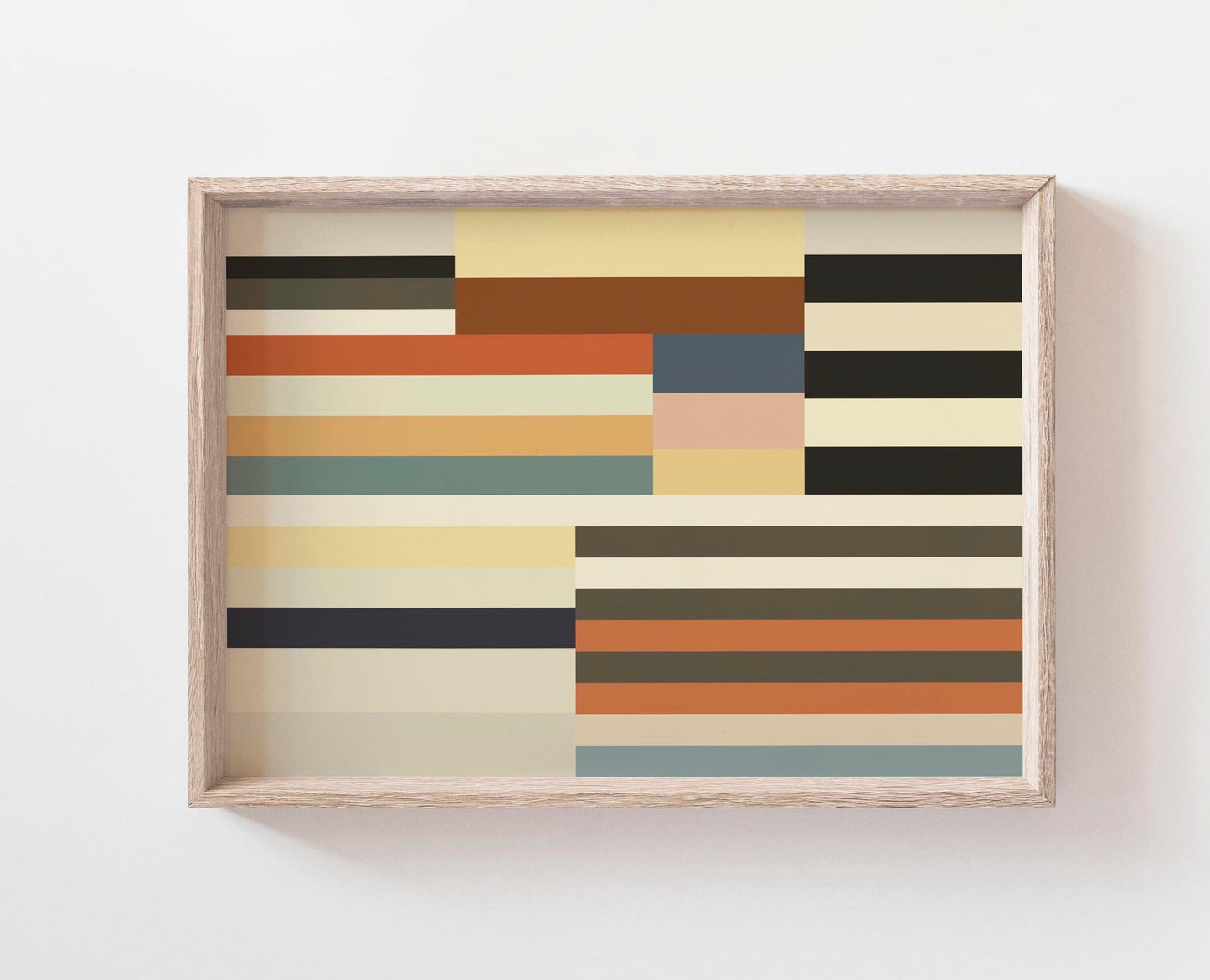 Modern Abstract Color Block Wall Art Print