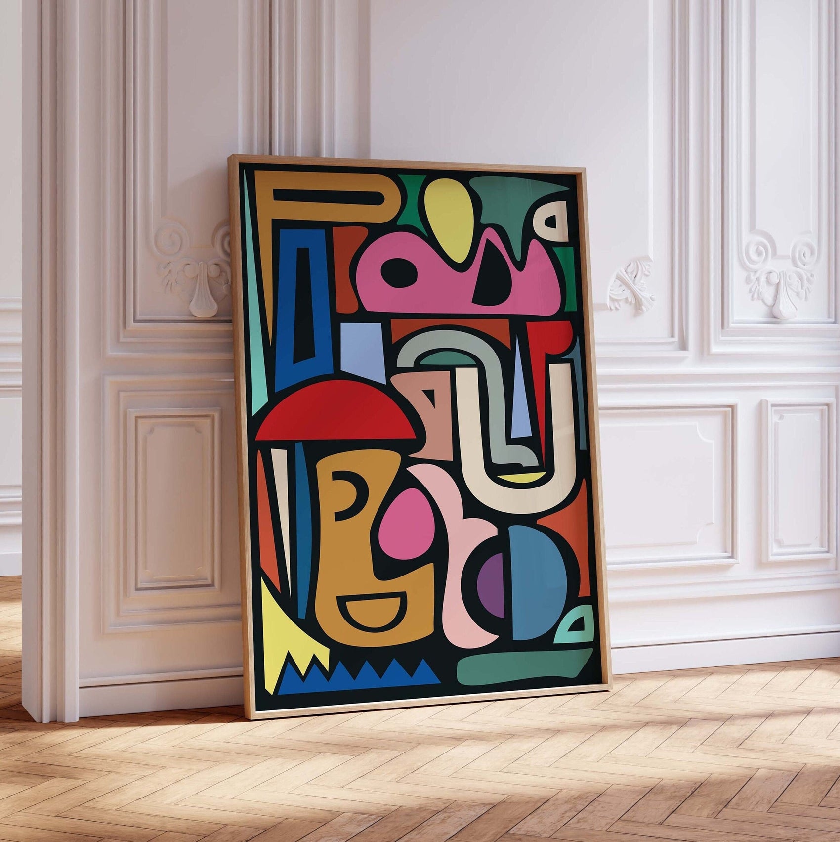Colorful Modern Abstract Art Print