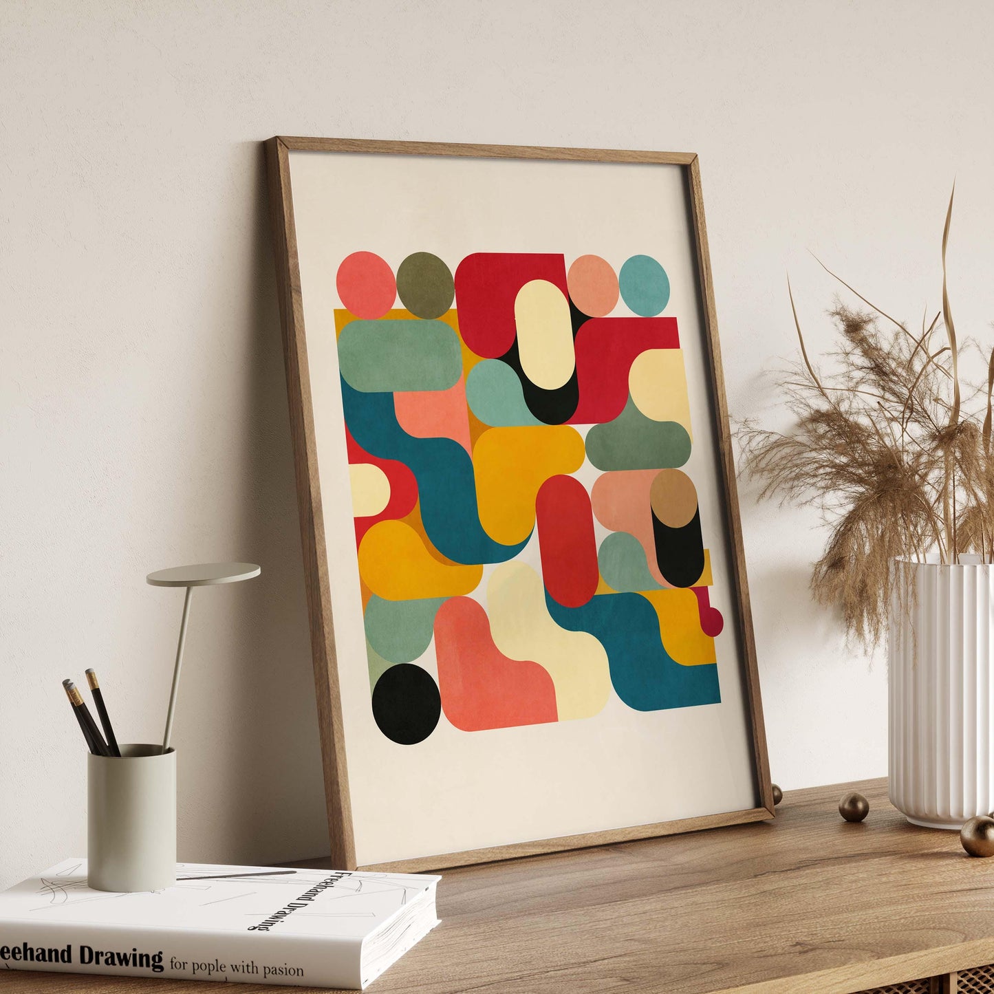 Bold Colorful Abstract Wall Art Print