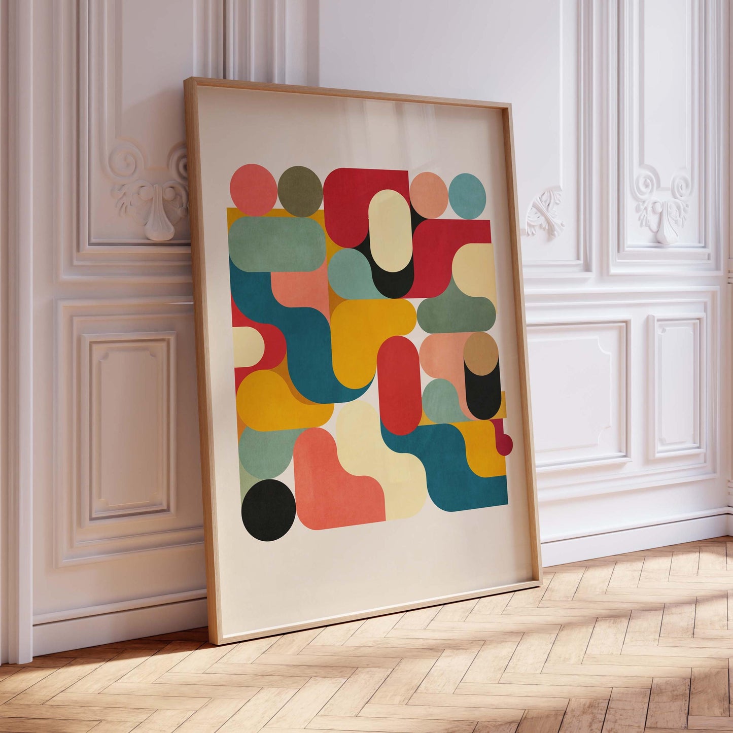 Bold Colorful Abstract Wall Art Print