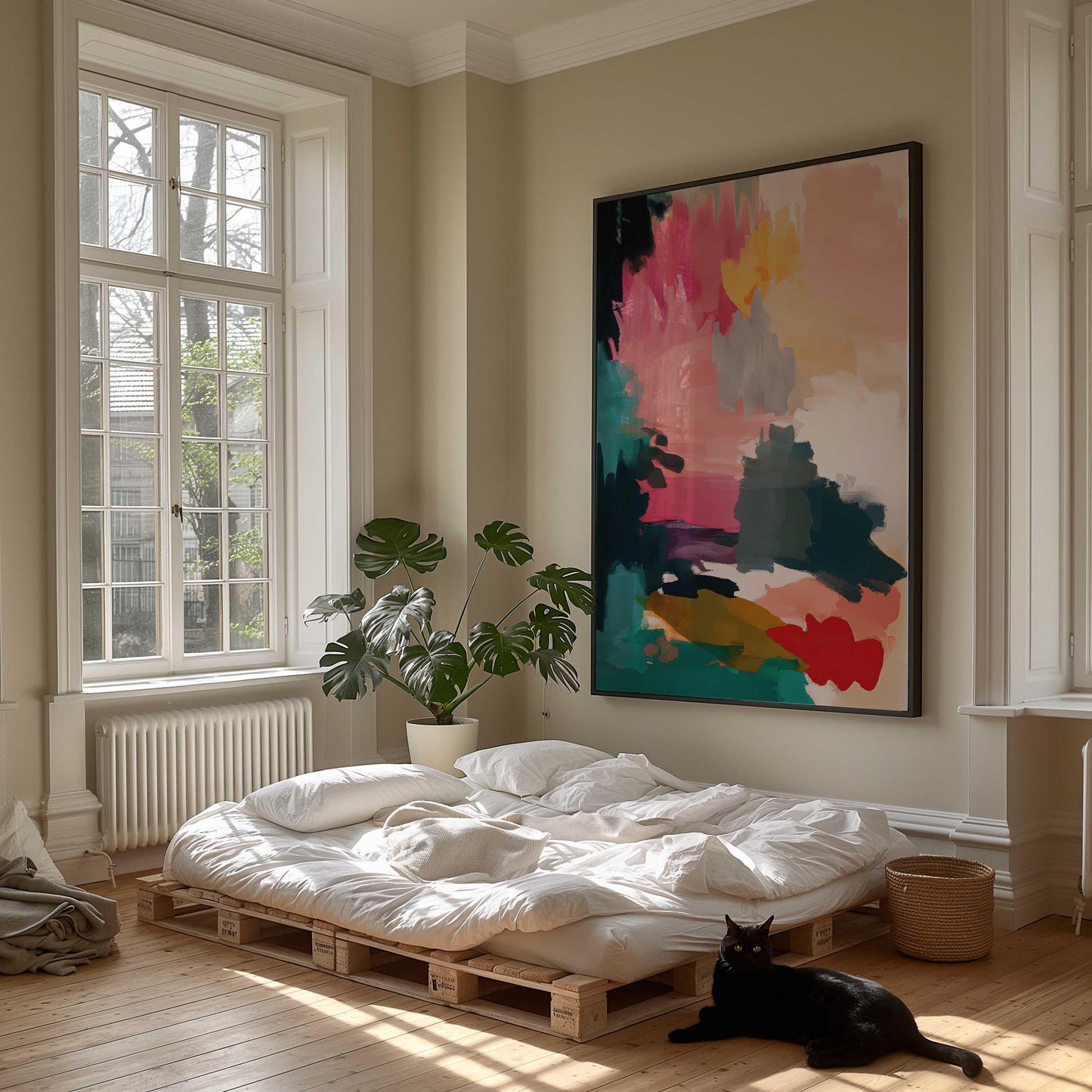 Bold Abstract Colorful Painting - Modern Color Block Digital Print