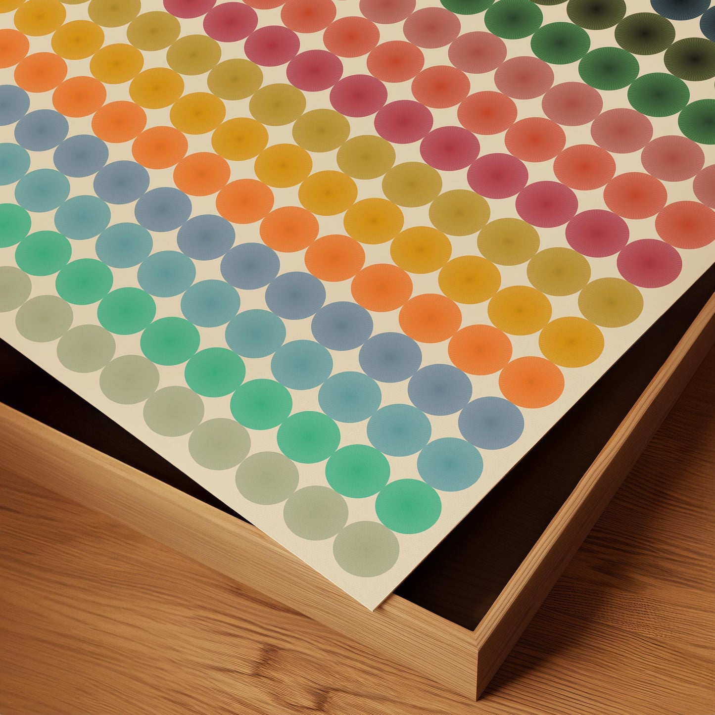 Bold Colorful Circles Print - Modern Abstract Pop Art Wall Square Poster
