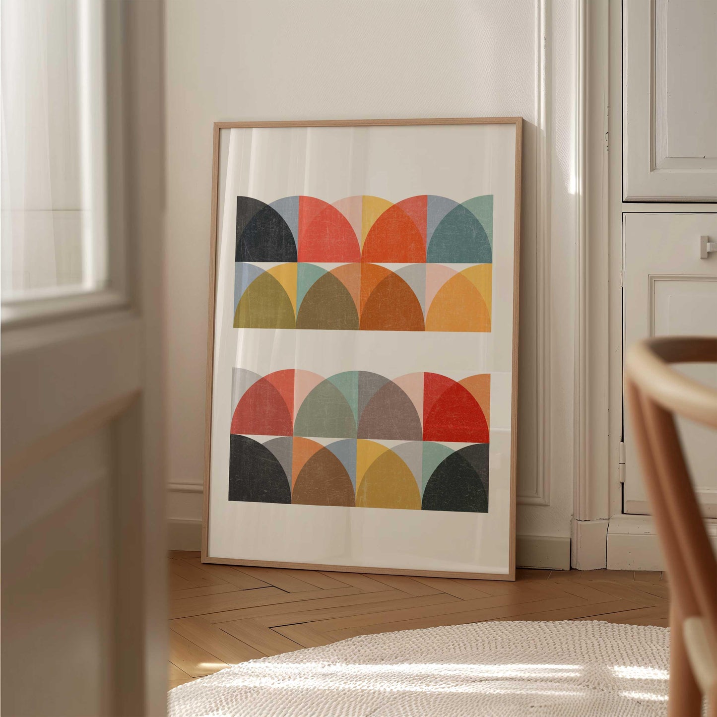 Fun Colorful Geometric Print - Mid Century Modern Abstract Wall Art