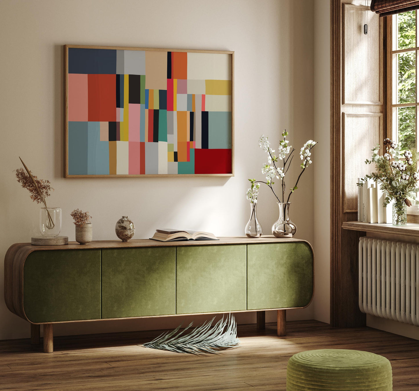 Color Block Modern Abstract Print