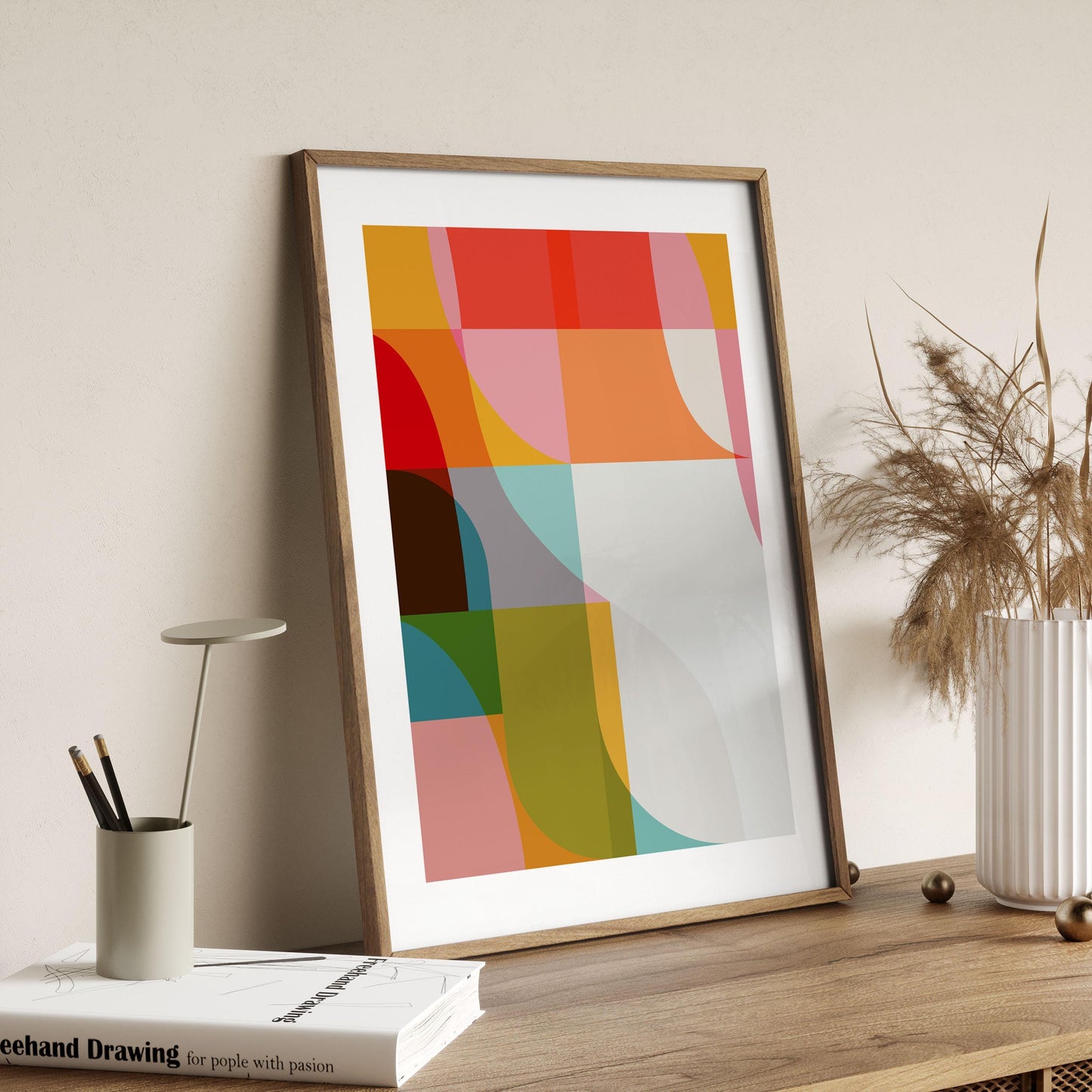Set of 3 Bright Abstract Art Prints